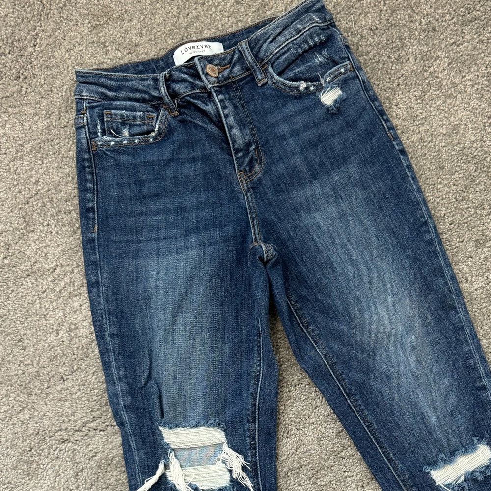Lovervet by VERVET High Rise Crop Straight Jeans - Women’s size 25 - Picture 7 of 11